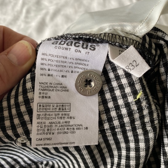Abacus Women's Black + White Checkerboard Stretchy Golf Pants Size 8 - Picture 10 of 16